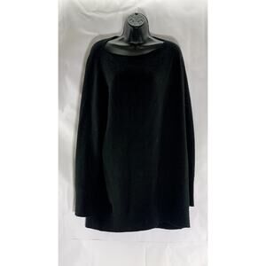 VINCE. Women's Black Solid Wool-Cashmere Boatneck Pullover Sweater SZ L